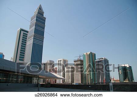 Picture - dubai, shiekh, zayed, road. Fotosearch