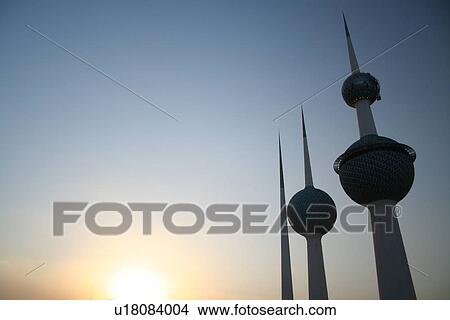 Picture - kuwait, water, tank, traditional, architecture. Fotosearch