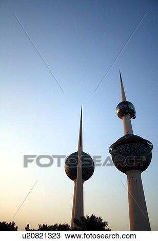 Stock Image - kuwait, water, tank, traditional, architecture. Fotosearch