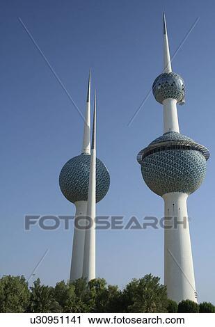 Stock Image - kuwait, water, tank, traditional, architecture. Fotosearch