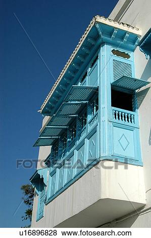 Stock Photo - Tunis, Tunisia, arabic, islam, Sidi, Bou, Said. Fotosearch