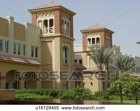 UAE, Dubai, Knowledge, village View Large Photo Image Stock Photography - UAE, Dubai, Knowledge, village. Fotosearch