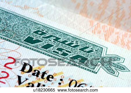Stock Photography - visa, stamp, passport, government, arab, stamp. Fotosearch