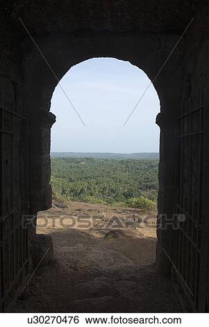 Archway of a fort, Chapora Fort, Goa, India View Large Photo Image Stock Photograph - Archway of a fort, Chapora Fort, Goa, India. Fotosearch