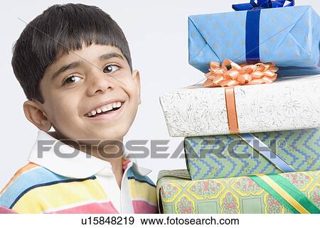 Stock Photo - Close-up of a boy looking sideways. Fotosearch
