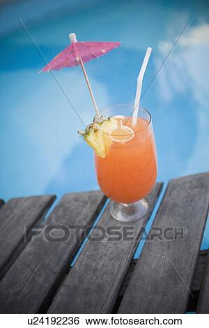 Stock Photograph - Close-up of a cocktail. Fotosearch