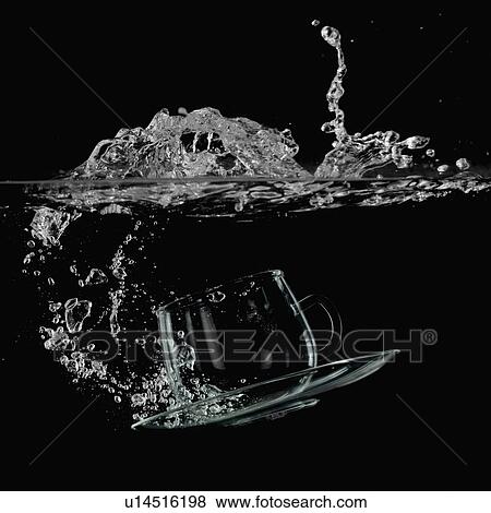 Close-up of a cup and a saucer underwater View Large Photo Image Stock Photo - Close-up of a cup and a saucer underwater. Fotosearch