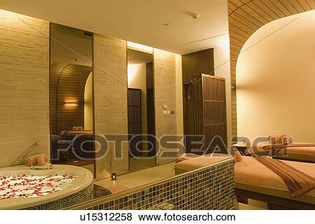 Stock Photo - Interiors of a spa. Fotosearch
