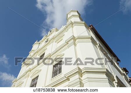 Stock Photo - Low angle view of a church, Church of St. Francis of Assisi, Old Goa, Goa, India. Fotosearch