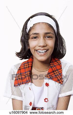 Portrait of a girl smiling View Large Photo Image Picture - Portrait of a girl smiling. Fotosearch