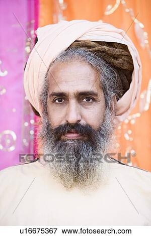 Portrait of a sadhu View Large Photo Image Stock Photo - Portrait of a sadhu. Fotosearch