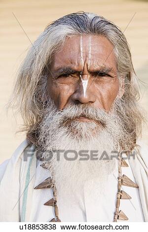 Portrait of a sadhu View Large Photo Image Stock Photo - Portrait of a sadhu. Fotosearch