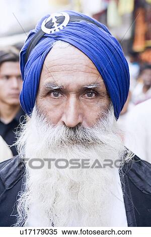 Portrait of a senior man wearing a turban View Large Photo Image Stock Photography - Portrait of a senior man wearing a turban. Fotosearch