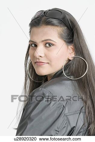 Stock Image - Portrait of a teenage girl. Fotosearch