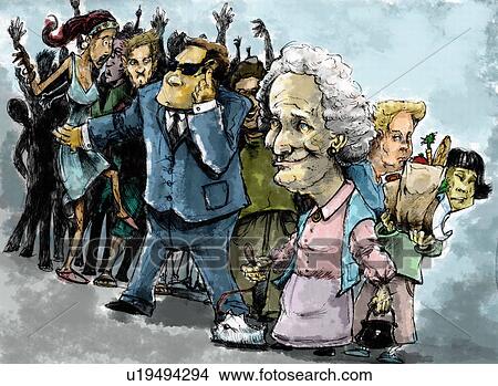 Bodyguard controlling crowd while senior woman passes View Large Photo Image Picture - Bodyguard controlling crowd while senior woman passes. Fotosearch