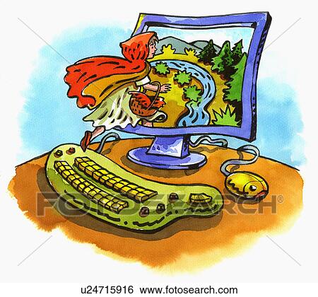 Stock Photograph - Nerdy office character with paperwork. Fotosearch