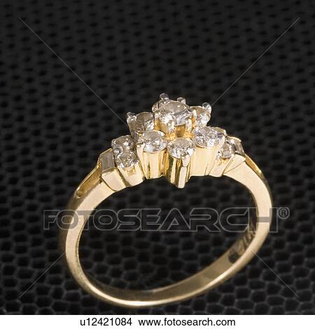 Close-up of a diamond ring View Large Photo Image Picture - Close-up of a diamond ring. Fotosearch