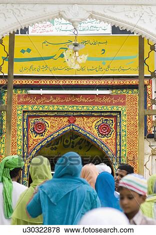 Tourists in a dargah, Ajmer Sharif, Ajmer, Rajasthan, India View Large Photo Image Stock Photo - Tourists in a dargah, Ajmer Sharif, Ajmer, Rajasthan, India. Fotosearch