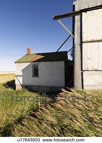 Stock Image - Abandoned structure in rural environment. Fotosearch