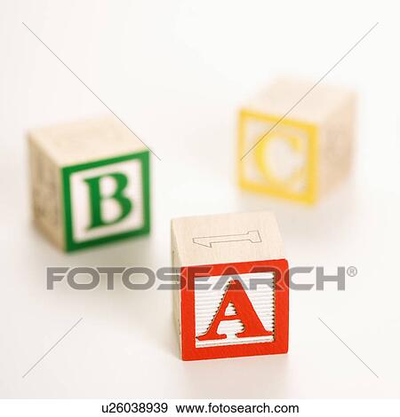 Stock Photo - ABC alphabet blocks.. Fotosearch