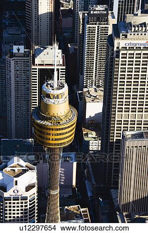 Aerial view of AMP Tower in Sydney, Australia. View Large Photo Image Picture - Aerial view of AMP Tower in Sydney, Australia.. Fotosearch