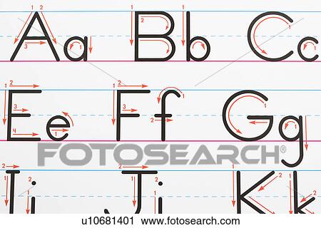 Alphabet handwriting practice page View Large Photo Image Stock Image - Alphabet handwriting practice page. Fotosearch