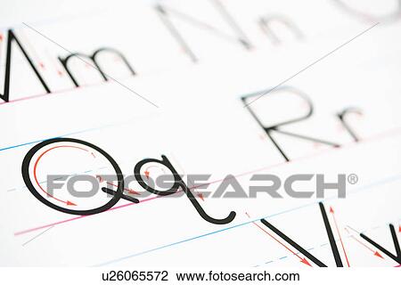 Alphabet handwriting practice page View Large Photo Image Stock Image - Alphabet handwriting practice page. Fotosearch