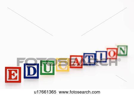 Alphabet toy building blocks spelling the word education. View Large Photo Image Stock Photography - Alphabet toy building blocks spelling the word education.. Fotosearch
