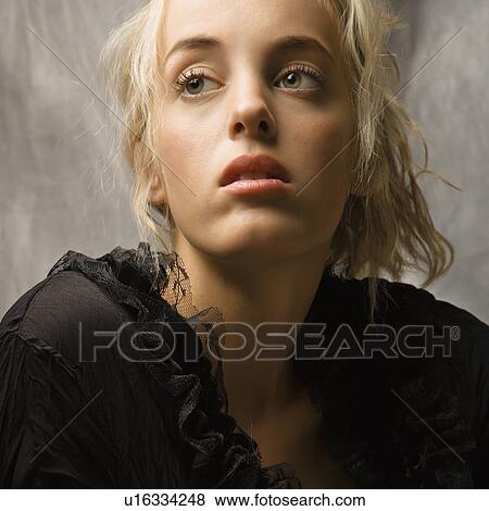 Stock Photo - Attractive blonde woman. Fotosearch