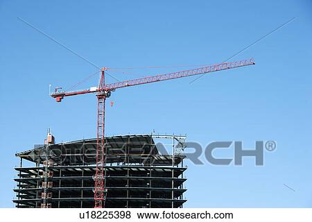 Construction of building in urban Sacramento, California, USA. View Large Photo Image Stock Photo - Construction of building in urban Sacramento, California, USA.. Fotosearch