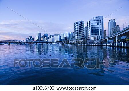 Darling Harbour and skyscrapers in Sydney, Australia View Large Photo Image Stock Image - Darling Harbour and skyscrapers in Sydney, Australia. Fotosearch