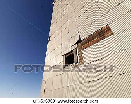 Stock Photo - Exterior of agricultural building. Fotosearch