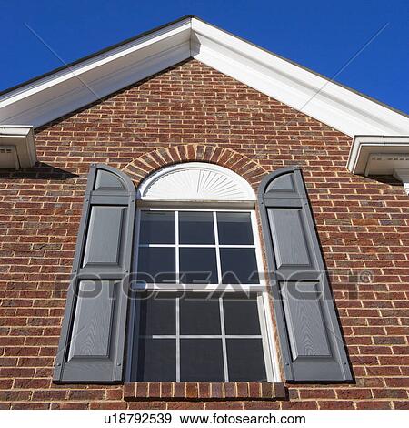 Exterior of brick house View Large Photo Image Stock Photo - Exterior of brick house. Fotosearch