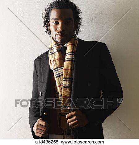 Man in dress attire and scarf View Large Photo Image Stock Photography - Man in dress attire and scarf. Fotosearch
