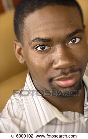 Stock Image - Man looking at viewer. Fotosearch
