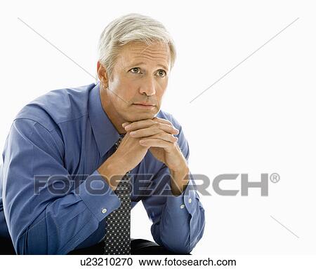 Man with thoughtful expression View Large Photo Image Stock Image - Man with thoughtful expression. Fotosearch