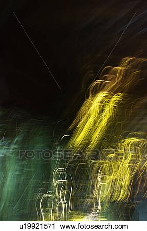 Stock Image - Motion blur of abstract lights.. Fotosearch