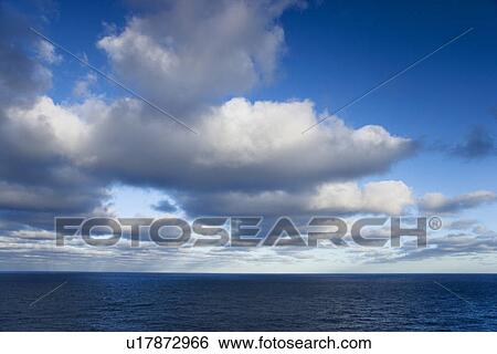 Ocean with cumulus clouds in Australia View Large Photo Image Stock Photograph - Ocean with cumulus clouds in Australia. Fotosearch