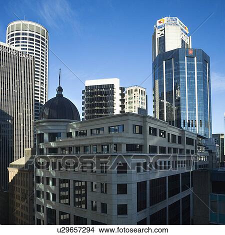 Skyscrapers and buildings in Sydney, Australia. View Large Photo Image Picture - Skyscrapers and buildings in Sydney, Australia.. Fotosearch