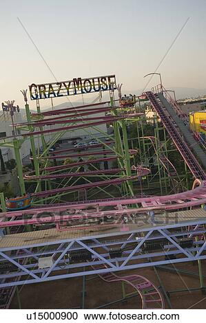 Crazy Mouse amusement park ride View Large Photo Image Stock Image - Crazy Mouse amusement park ride. Fotosearch