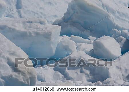 Stock Photo - Detail of an iceberg calved from the LeConte Glacier just outside Petersburg, Southeast Alaska, USA. Pacific Ocean.. Fotosearch
