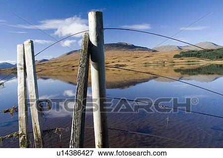 Freshwater loch. Black Mount by Rannoch Moor near Glencoe, Scotland. View Large Photo Image Stock Photo - Freshwater loch. Black Mount by Rannoch Moor near Glencoe, Scotland.. Fotosearch