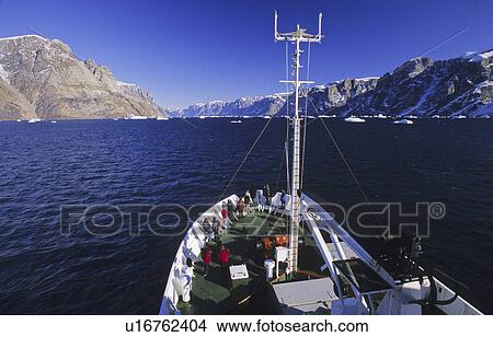 Shipsbased cruise in ÿ-Fjord. Scoresbysund, East Greenland View Large Photo Image Picture - Shipsbased cruise in ÿ-Fjord. Scoresbysund, East Greenland. Fotosearch