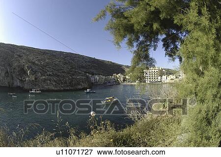 Stock Photo - Xlendi Bay, Gozo, Maltese Islands, Mediterranean. Fotosearch