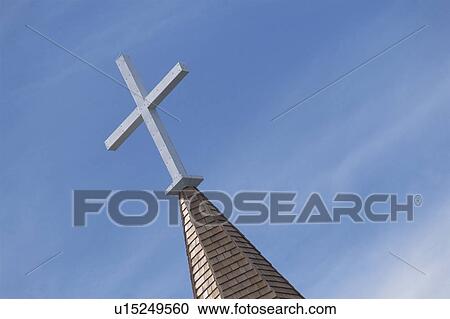 A Cross And The Sky View Large Photo Image Stock Image - A Cross And The Sky. Fotosearch