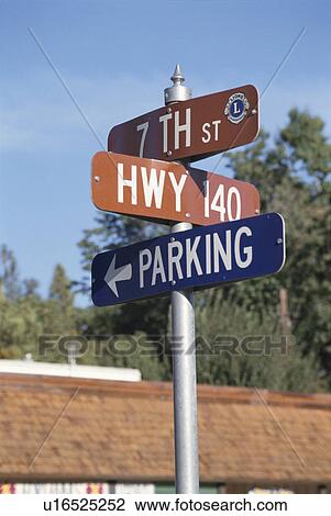 Stock Image - A Sign And The Sky. Fotosearch
