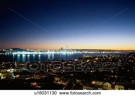 Auckland At Night View Large Photo Image Stock Image - Auckland At Night. Fotosearch