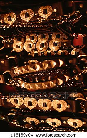 Belts With Metal Decorations View Large Photo Image Picture - Belts With Metal Decorations. Fotosearch