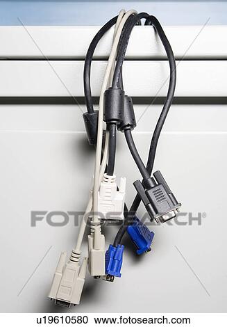Stock Image - Computer Cables. Fotosearch