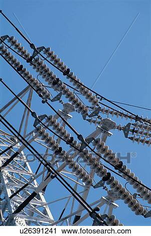 Stock Image - Electrical Tower. Fotosearch